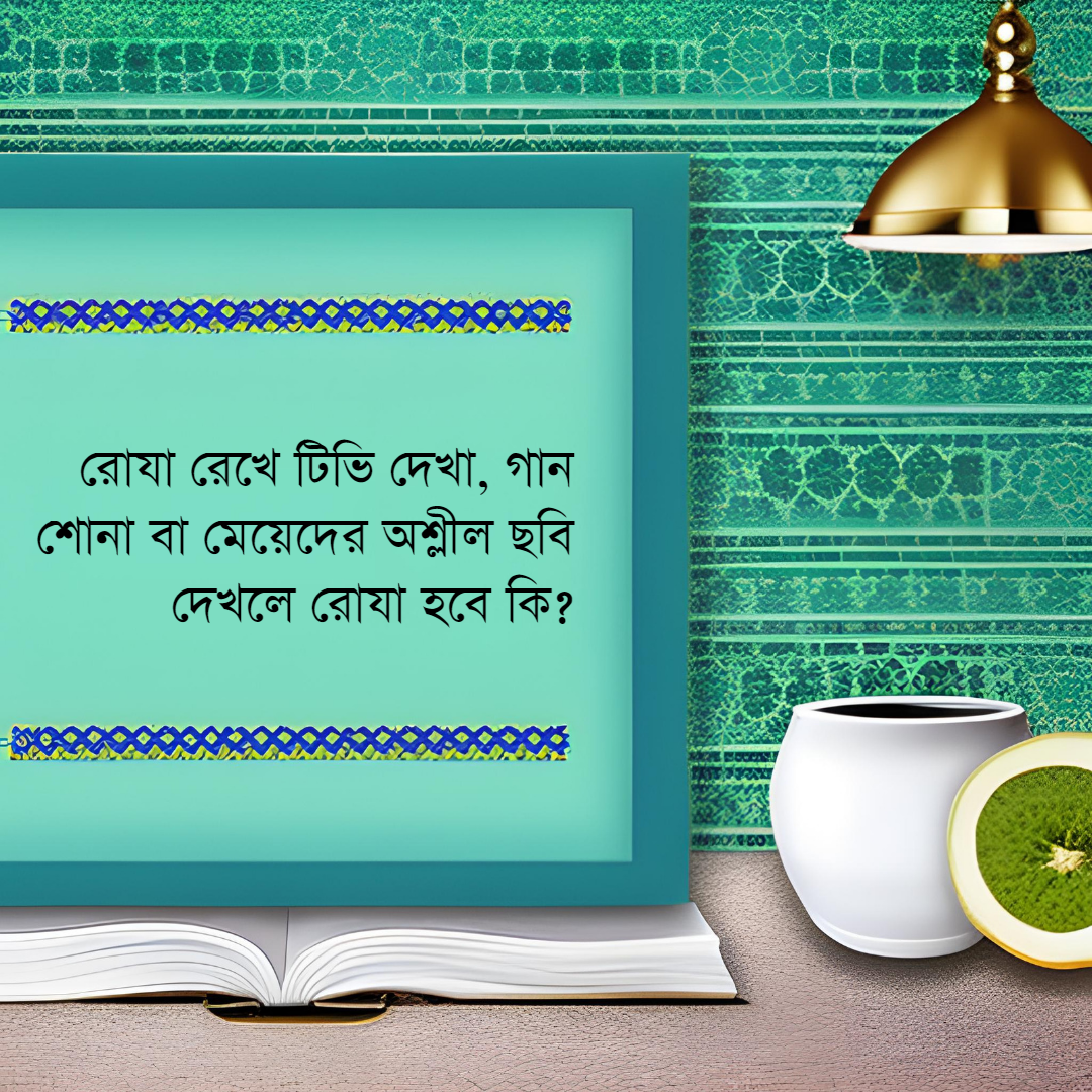 রোযা রেখে টিভি দেখা গান শোনা বা মেয়েদের অশ্লীল ছবি দেখলে রোযা হবে কি